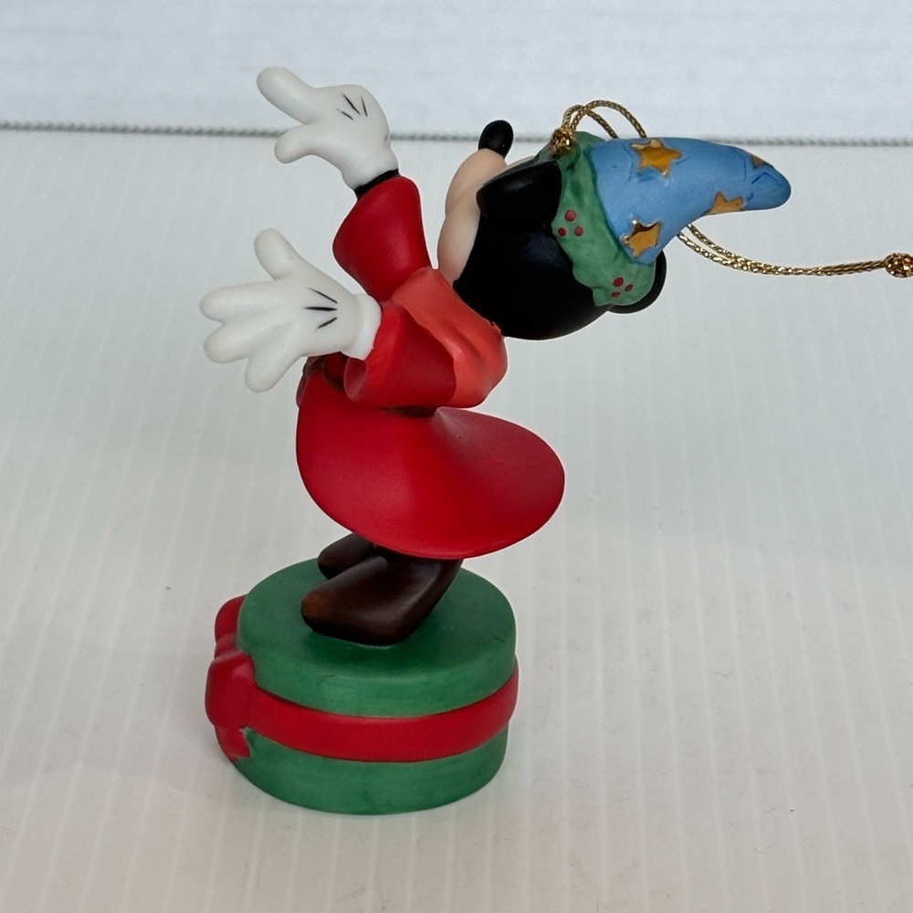 Disney Fantasia Sorcerer Mickey Mouse Porcelain Christmas Ornament 2003 - Picture 4 of 9